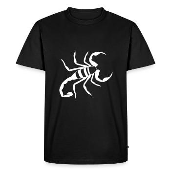 scorpion signe astrologique - T-shirt Premium bio Homme - noir - Devant - Nico (187cm)
