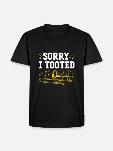 Trombone - Men's Premium Organic T-Shirt - black
