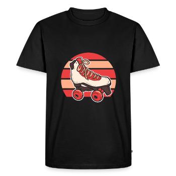 Patins à roulettes Patins à roues alignées - T-shirt Premium bio Homme - noir - Devant - Nico (187cm)