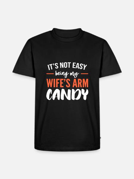 Arm Candy Husband - Men's Premium Organic T-Shirt - black