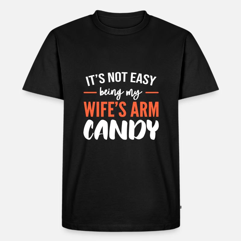 Arm Candy Ehemann - Männer Premium Bio T-Shirt - Schwarz