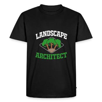 architecture - Men's Premium Organic T-Shirt - black - Front - Nico (187cm)