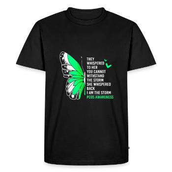 Sensibilisation au SOPK - T-shirt Premium bio Homme - noir - Devant - Nico (187cm)