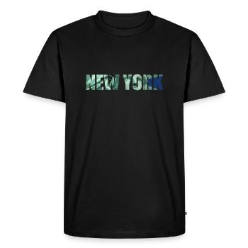 NEW YORK - T-shirt Premium bio Homme - noir - Devant - Nico (187cm)