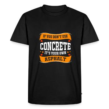 Chantier de construction - T-shirt Premium bio Homme - noir - Devant - Nico (187cm)