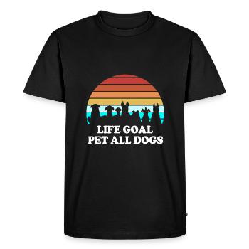 Dog Rescue Animal Rights Animal Rescue Animal Shelter - Men's Premium Organic T-Shirt - black - Front - Nico (187cm)