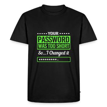 Cybersecurity Cyber Programmer Hacker - Men's Premium Organic T-Shirt - black - Front - Nico (187cm)