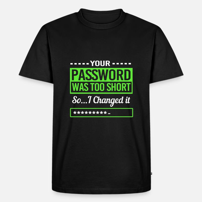 Cybersecurity Cyber Programmierer Hacker - Männer Premium Bio T-Shirt - Schwarz
