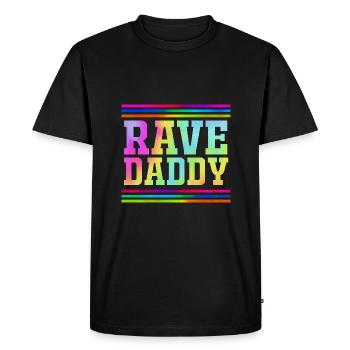 Rave Raver Musique techno Techno basse Table de mixage - T-shirt Premium bio Homme - noir - Devant - Nico (187cm)