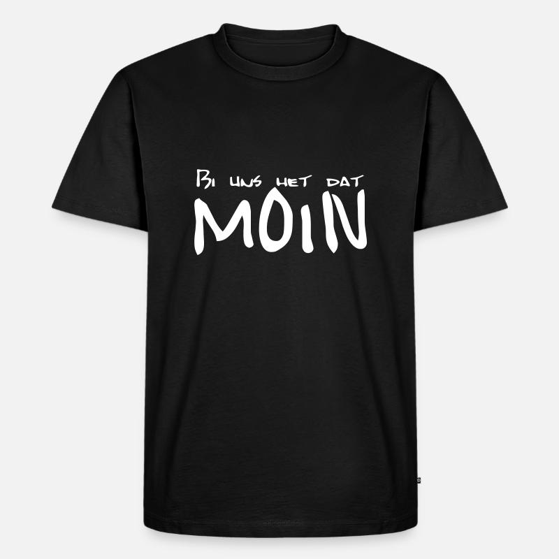 Bi uns het dat MOIN - Männer Premium Bio T-Shirt - Schwarz
