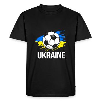 Ukraine - Men's Premium Organic T-Shirt - black - Front - Nico (187cm)