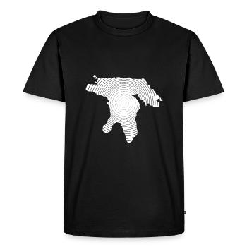Great Lakes - Men's Premium Organic T-Shirt - black - Front - Nico (187cm)