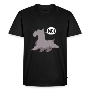 Terrier écossais - T-shirt Premium bio Homme - noir - Devant - Nico (187cm)