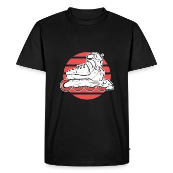 Patins à roulettes Patins à roues alignées - T-shirt Premium bio Homme - noir - Devant - Nico (187cm)