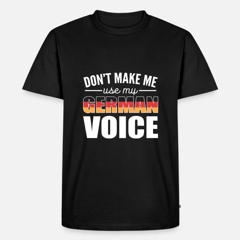 Deutschland - Männer Premium Bio T-Shirt - Schwarz
