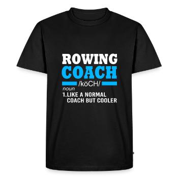 Équipe d’aviron Aviron Aviron Rameur - T-shirt Premium bio Homme - noir - Devant - Nico (187cm)