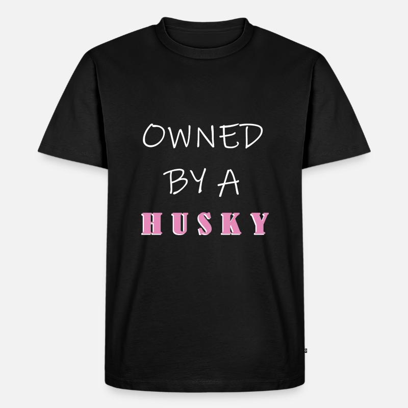 Sibirischer Husky - Männer Premium Bio T-Shirt - Schwarz