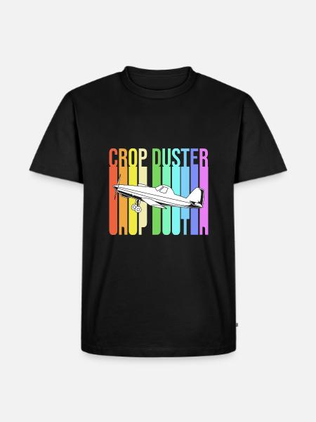 Crop Duster Airplane Pilot Gift - Men's Premium Organic T-Shirt - black