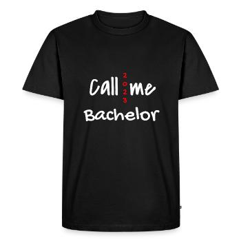 Bachelor 2023 Graduation - T-shirt Premium bio Homme - noir - Devant - Nico (187cm)