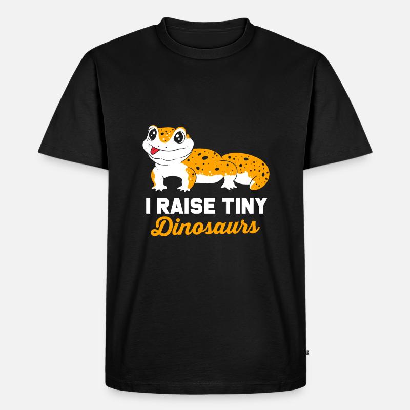 Leopard Gecko - Männer Premium Bio T-Shirt - Schwarz