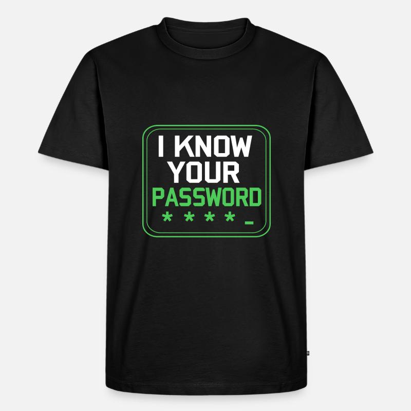 Cybersecurity Cyber Programmierer Hacker - Männer Premium Bio T-Shirt - Schwarz