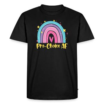 Pro-Choice AF Hex The Patriarchy Feminist - Men's Premium Organic T-Shirt - black - Front - Nico (187cm)