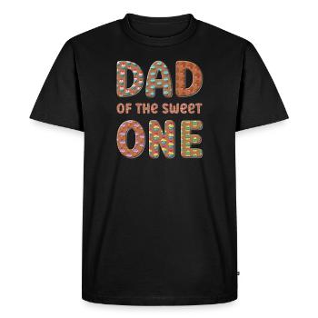 Papa du Sweet One Matching Birthday - T-shirt Premium bio Homme - noir - Devant - Nico (187cm)