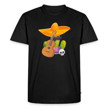 Cactus - Men's Premium Organic T-Shirt - black - Front - Nico (187cm)