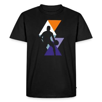 Rebond du basketball - T-shirt Premium bio Homme - noir - Devant - Nico (187cm)