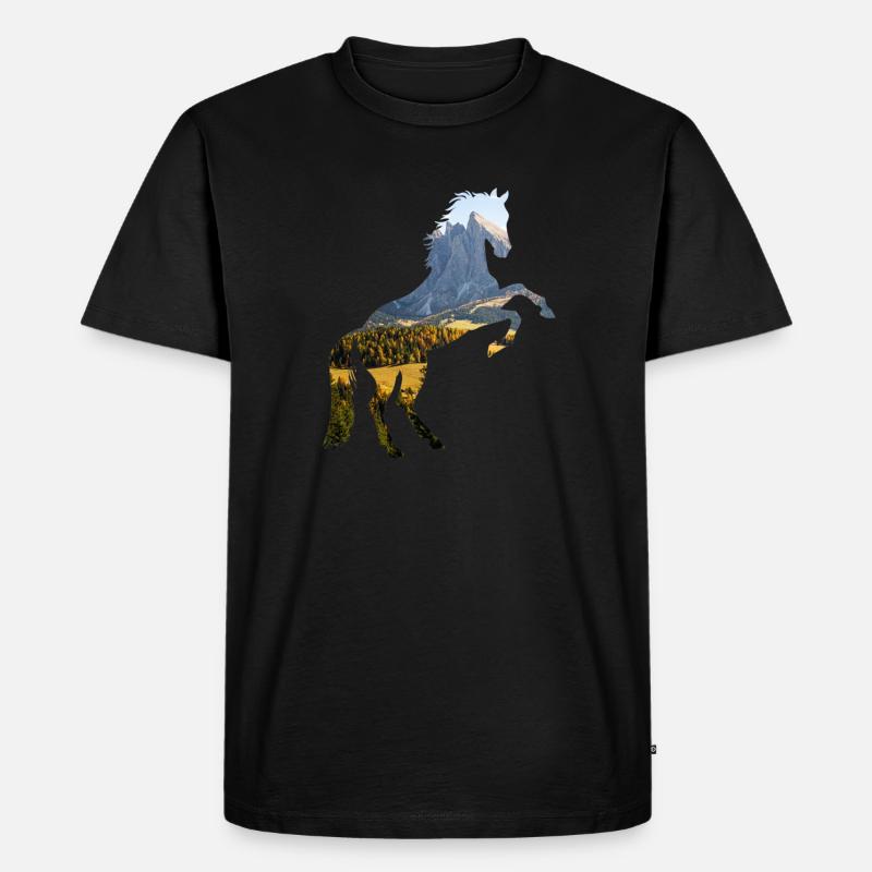 Cheval - T-shirt Premium bio Homme - noir