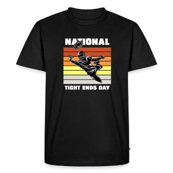 National tight ends day - Men's Premium Organic T-Shirt - black - Front - Nico (187cm)