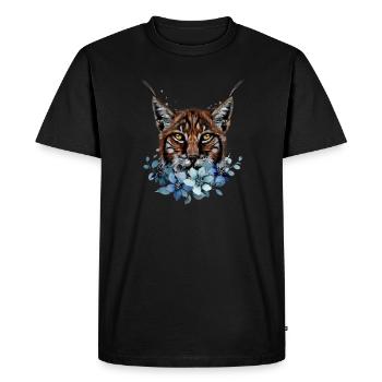 Lynx - T-shirt Premium bio Homme - noir - Devant - Nico (187cm)
