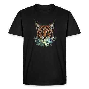 Lynx - T-shirt Premium bio Homme - noir - Devant - Nico (187cm)