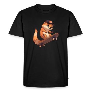 Patineur Mungo - T-shirt Premium bio Homme - noir - Devant - Nico (187cm)