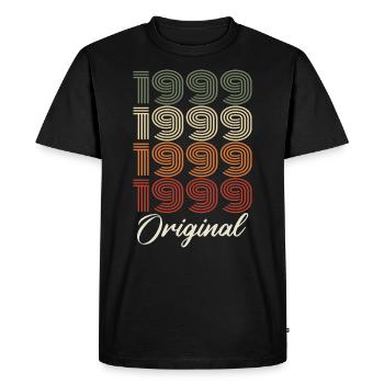 1999 Cadeau D'anniversaire Vintage Original 1999 - T-shirt Premium bio Homme - noir - Devant - Nico (187cm)