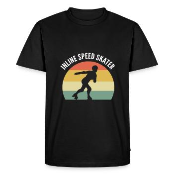 Patins à roulettes Patins à roues alignées - T-shirt Premium bio Homme - noir - Devant - Nico (187cm)
