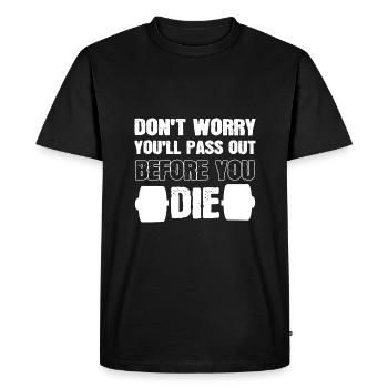 Formateur - T-shirt Premium bio Homme - noir - Devant - Nico (187cm)