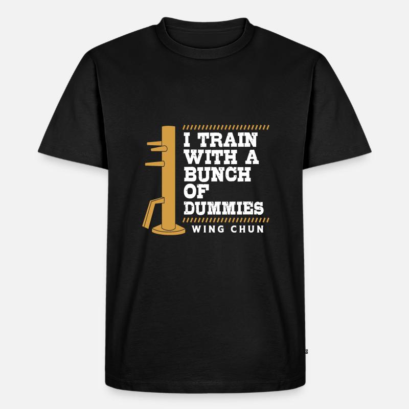 Wing Chun - Männer Premium Bio T-Shirt - Schwarz