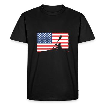 Kayak Kayak Canoë Canoë - T-shirt Premium bio Homme - noir - Devant - Nico (187cm)