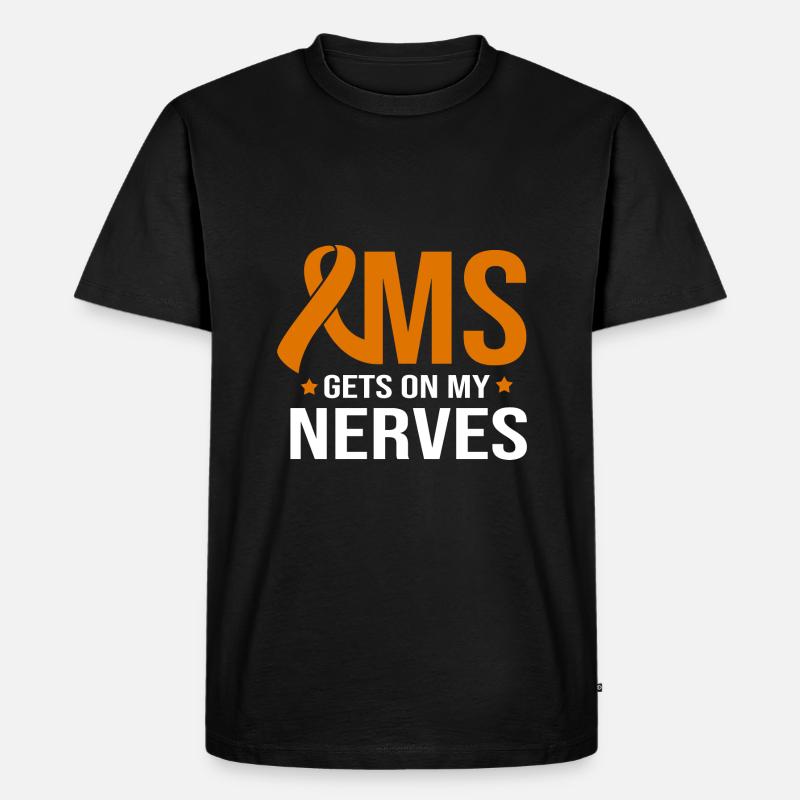 Multiple Sclerosis MS - Men's Premium Organic T-Shirt - black