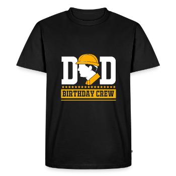 Chantier de la fête d’anniversaire des enfants - T-shirt Premium bio Homme - noir - Devant - Nico (187cm)
