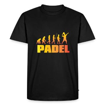 Padel Tennis Paddle Padel Ball Paddling Padel Tennis - Men's Premium Organic T-Shirt - black - Front - Nico (187cm)
