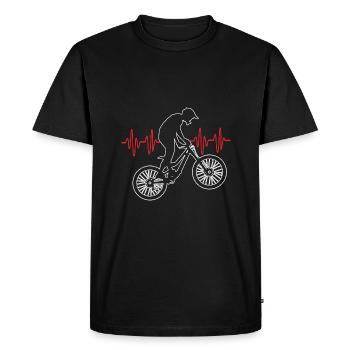 VTT VTT VTT - T-shirt Premium bio Homme - noir - Devant - Nico (187cm)