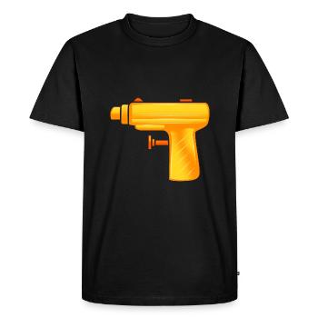 Water pistol - Men's Premium Organic T-Shirt - black - Front - Nico (187cm)