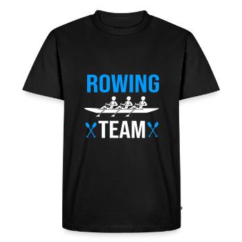 Équipe d’aviron Aviron Aviron Rameur - T-shirt Premium bio Homme - noir - Devant - Nico (187cm)