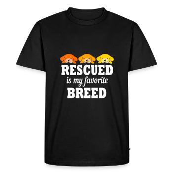 Dog Rescue Animal Rights Animal Rescue Animal Shelter - Men's Premium Organic T-Shirt - black - Front - Nico (187cm)