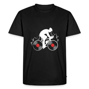Vinyle - T-shirt Premium bio Homme - noir - Devant - Nico (187cm)