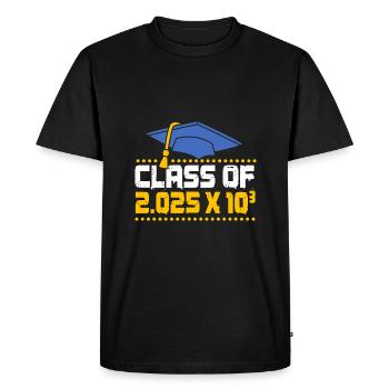 Class of 2025 - Men's Premium Organic T-Shirt - black - Front - Nico (187cm)