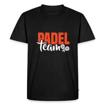 Padel Tennis Paddle Padel Ball Paddling Padel Tennis - Men's Premium Organic T-Shirt - black - Front - Nico (187cm)