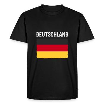 Germany - Men's Premium Organic T-Shirt - black - Front - Nico (187cm)